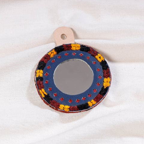  Handcrafted Kutch Hand Mirror (small) 