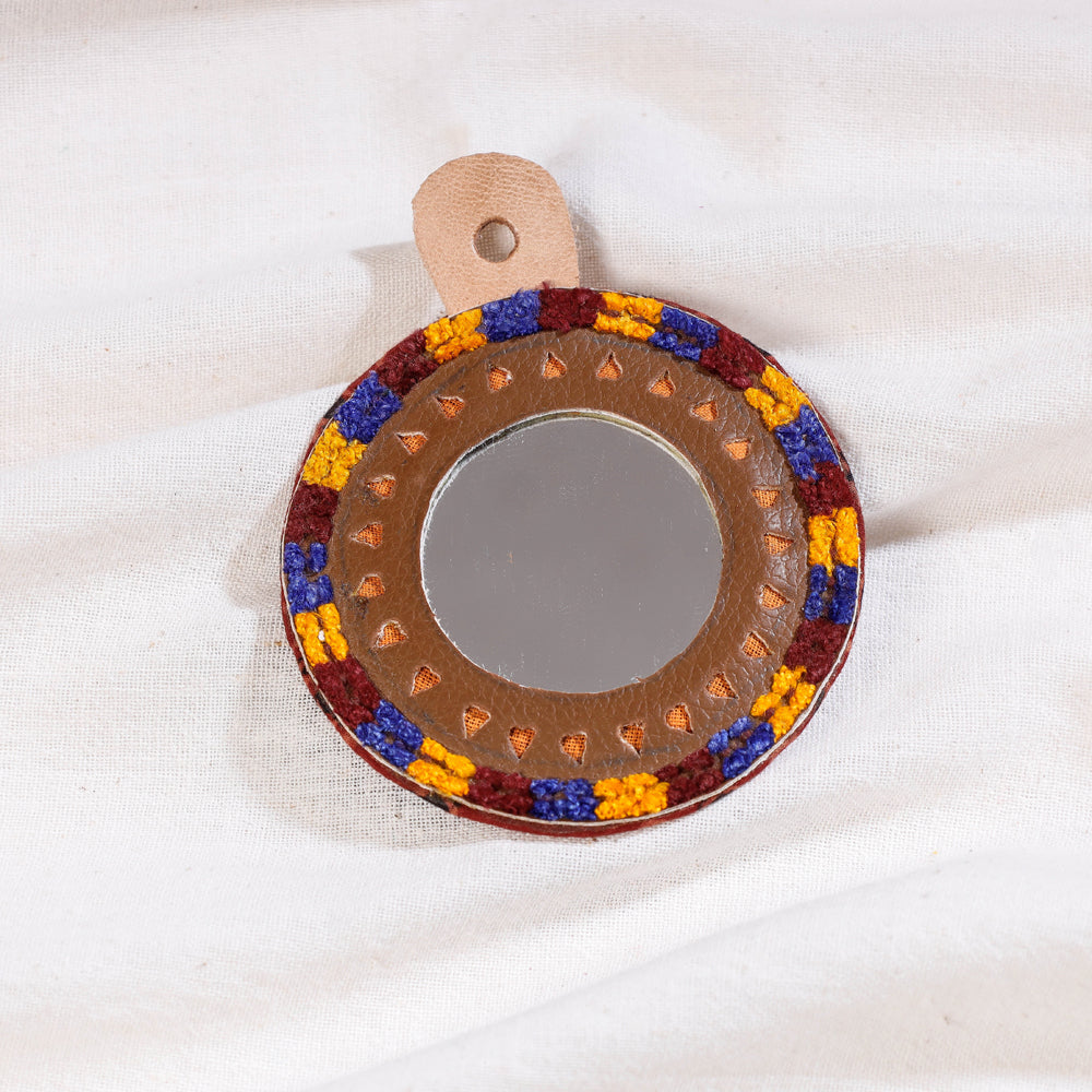  Handcrafted Kutch Hand Mirror (small) 