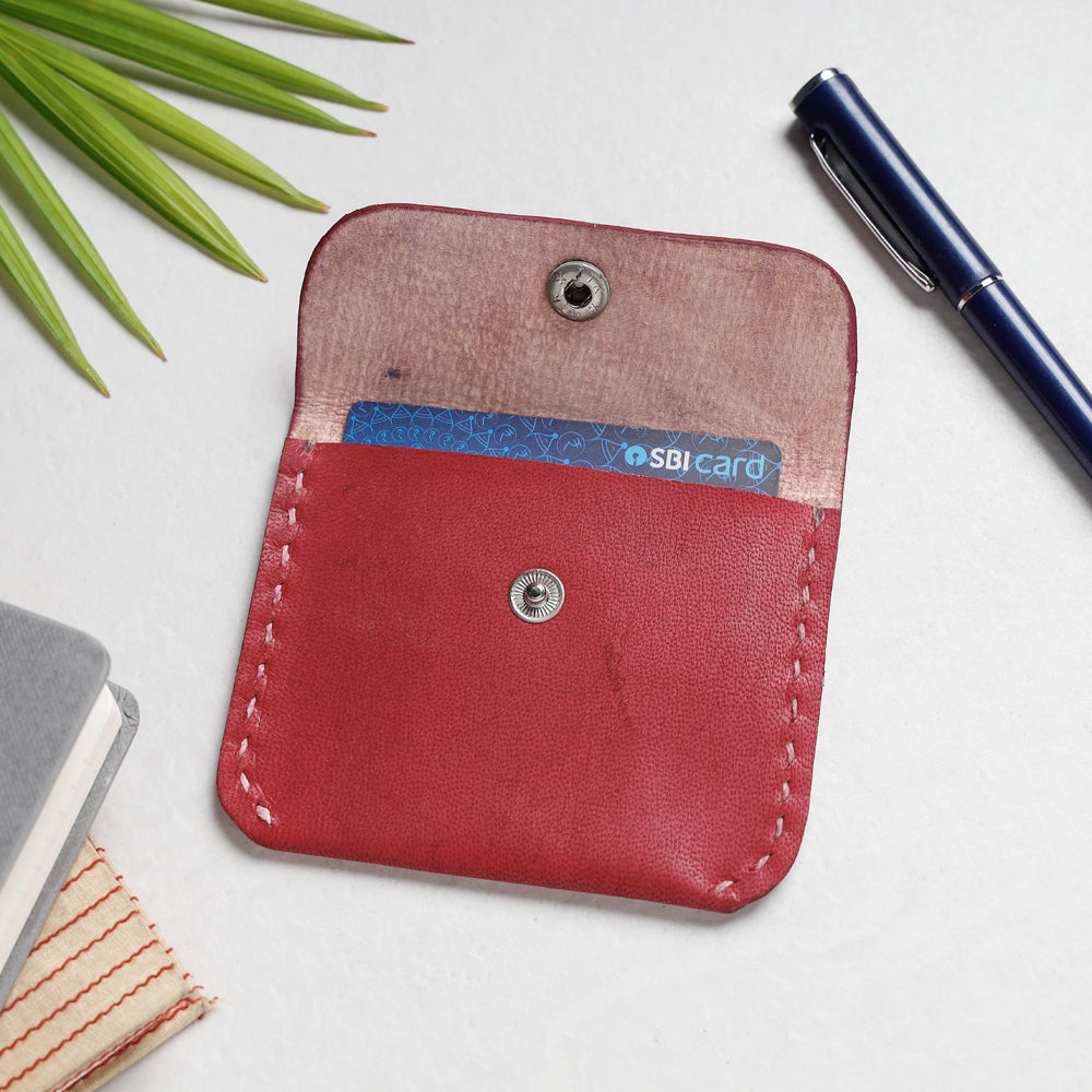  Handcrafted Kutch Leather Small Card Holder 
