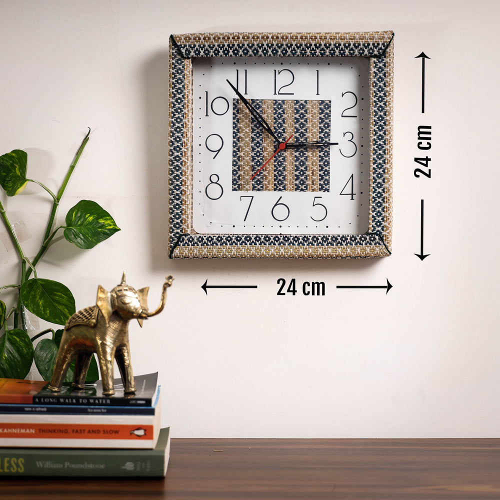  Handcrafted Madur Grass Wall Clock of Midnapur 