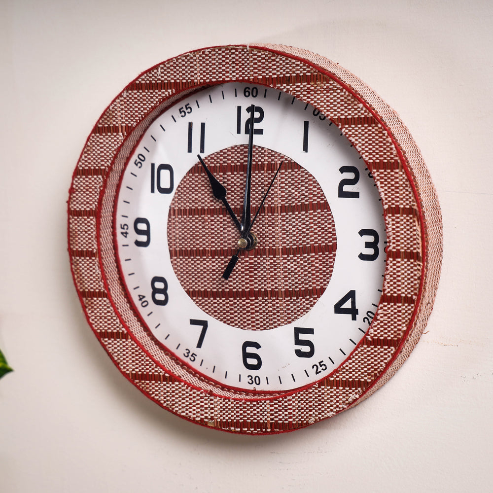  Handcrafted Madur Grass Wall Clock of Midnapur 