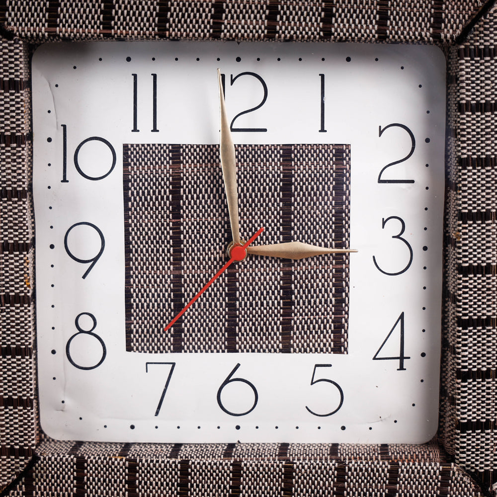  Handcrafted Madur Grass Wall Clock of Midnapur 