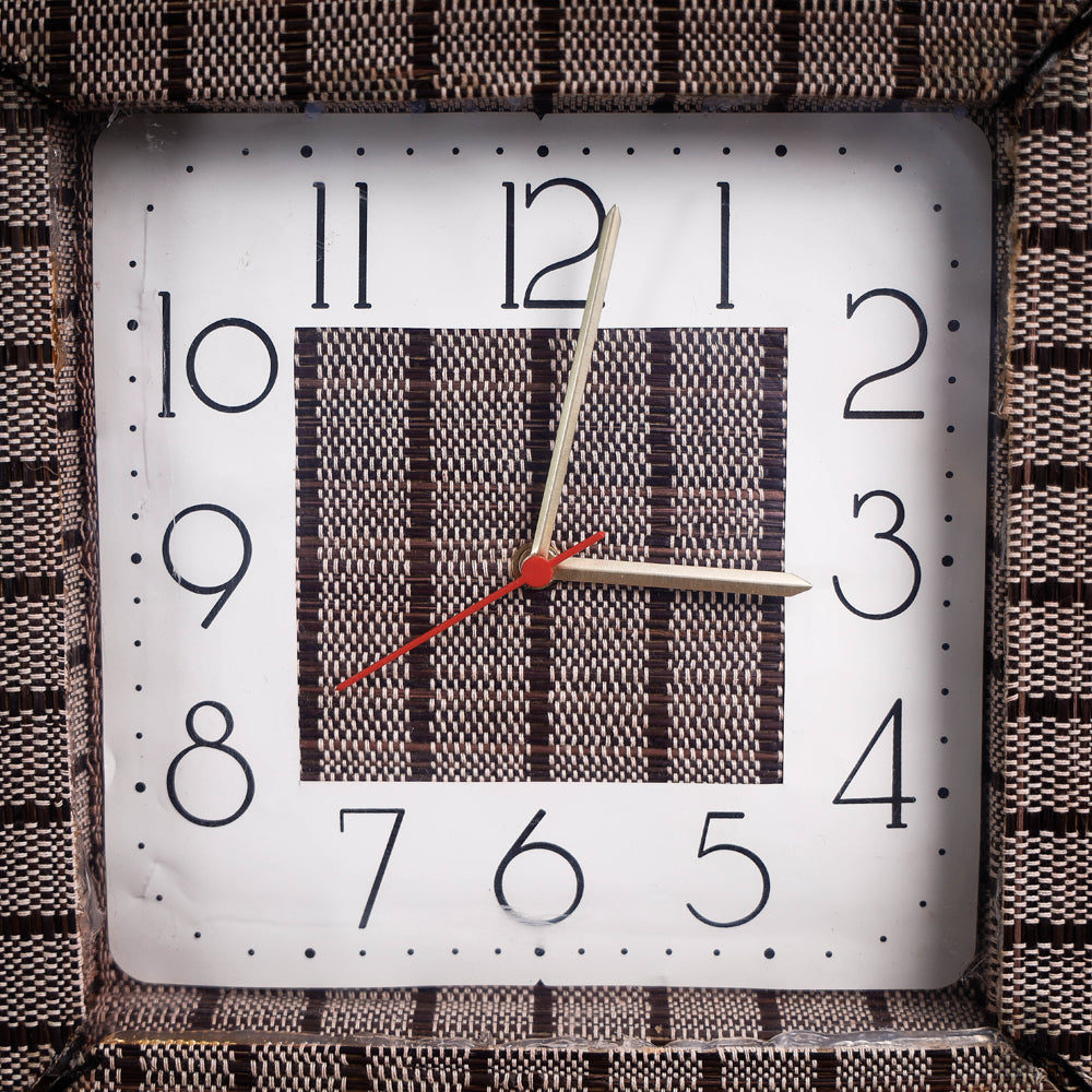  Handcrafted Madur Grass Wall Clock of Midnapur 