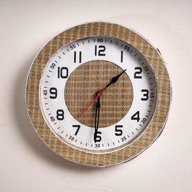  Handcrafted Madur Grass Wall Clock of Midnapur 