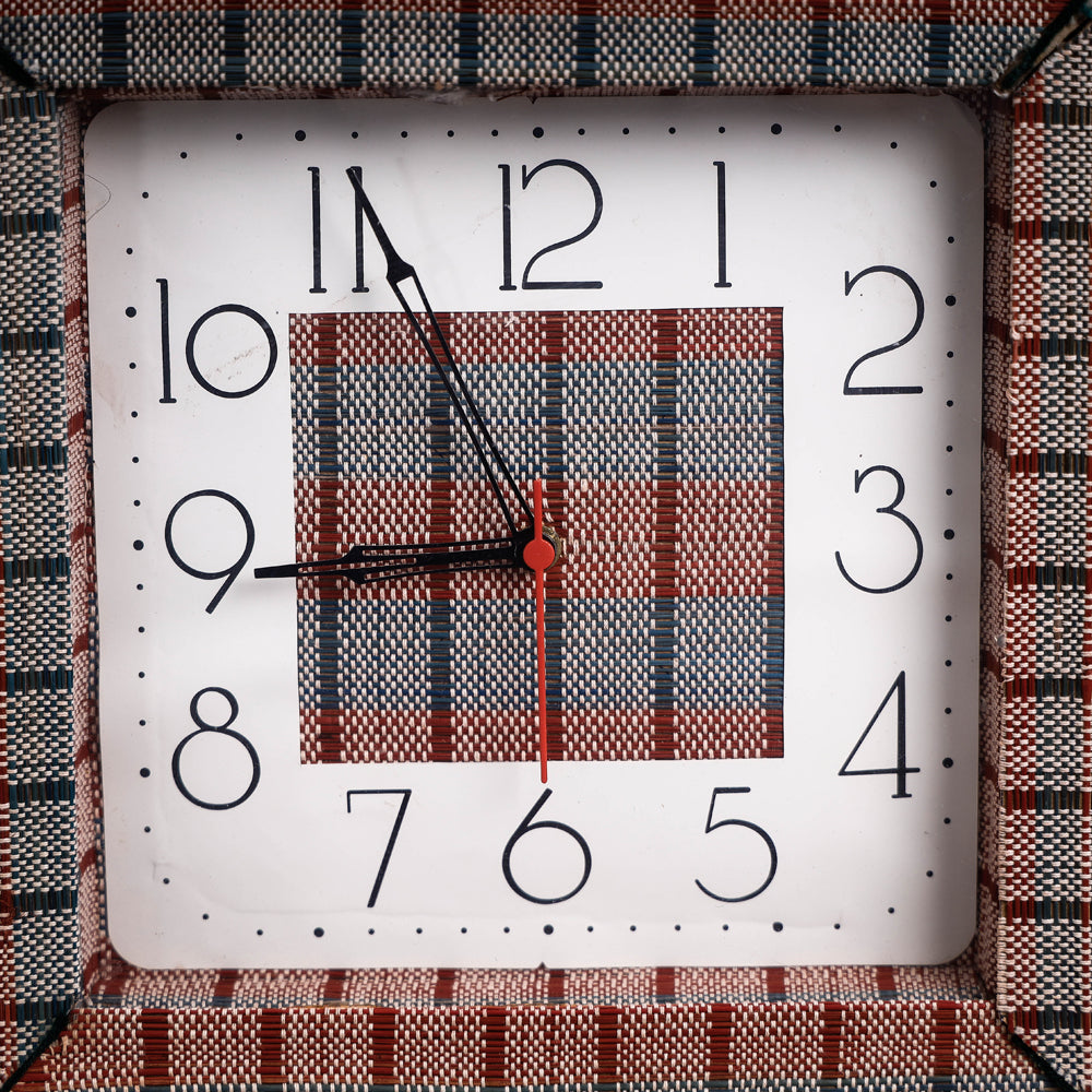  Handcrafted Madur Grass Wall Clock of Midnapur 