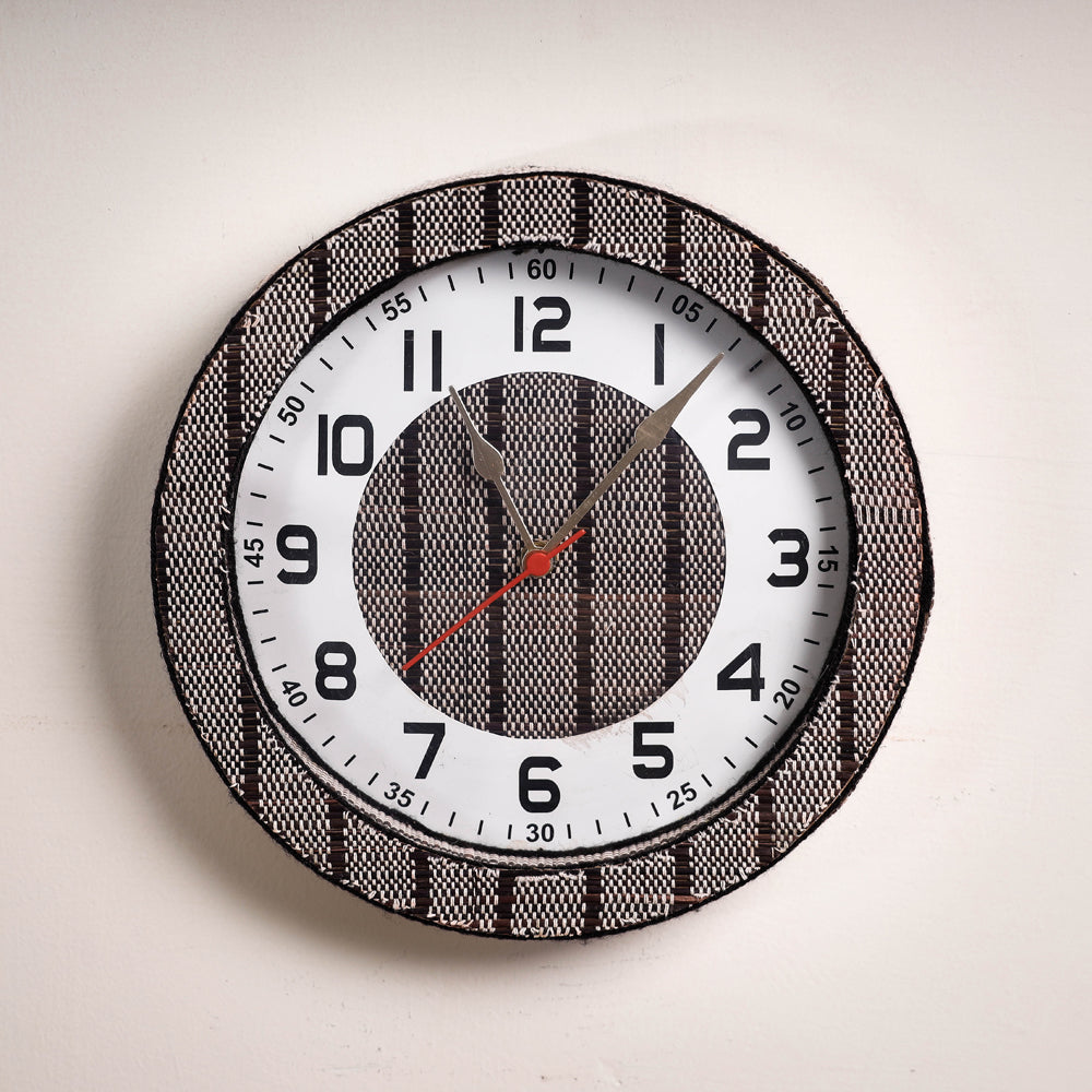  Handcrafted Madur Grass Wall Clock of Midnapur 