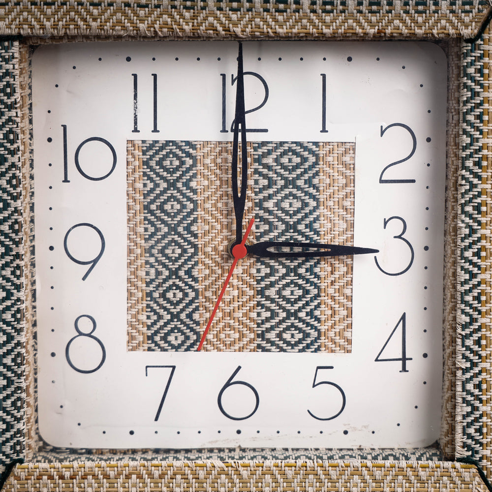  Handcrafted Madur Grass Wall Clock of Midnapur 