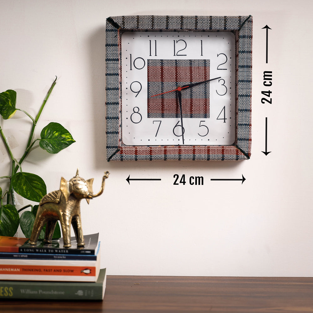  Handcrafted Madur Grass Wall Clock of Midnapur 