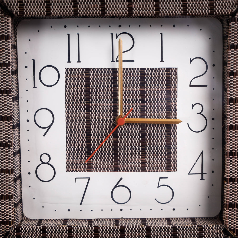  Handcrafted Madur Grass Wall Clock of Midnapur 