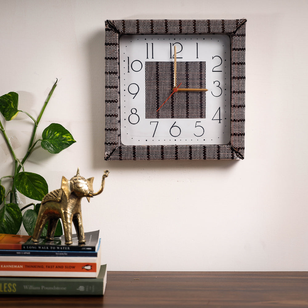  Handcrafted Madur Grass Wall Clock of Midnapur 