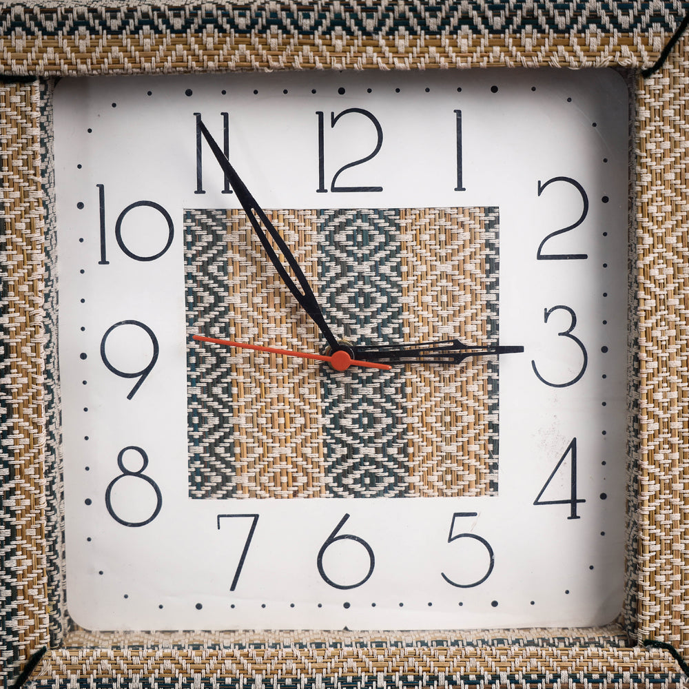  Handcrafted Madur Grass Wall Clock of Midnapur 