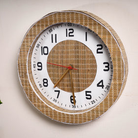  Handcrafted Madur Grass Wall Clock of Midnapur 