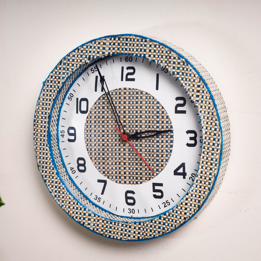 Handcrafted Madur Grass Wall Clock of Midnapur 