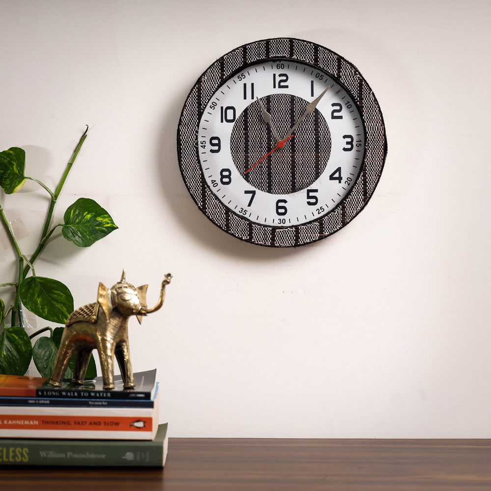  Handcrafted Madur Grass Wall Clock of Midnapur 
