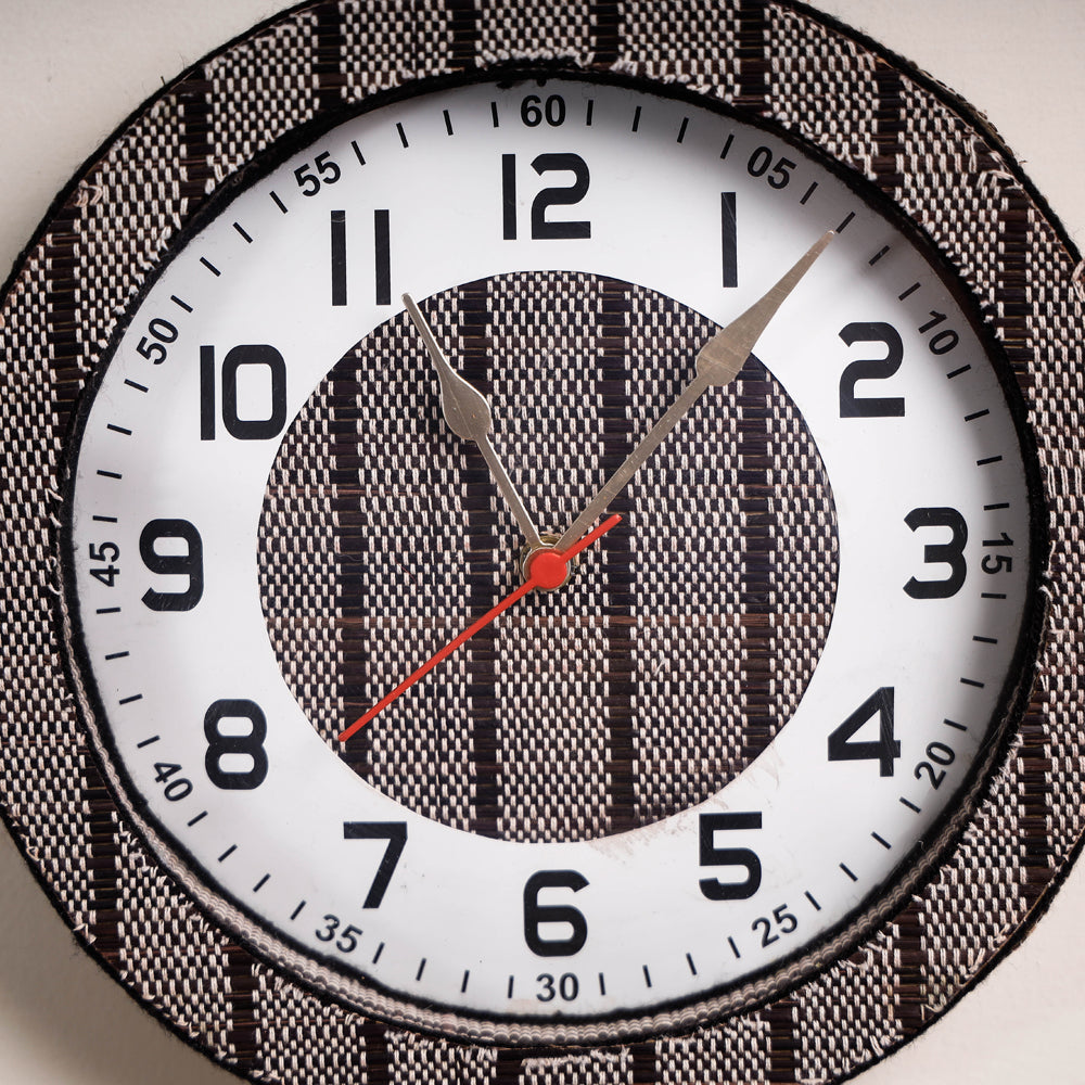  Handcrafted Madur Grass Wall Clock of Midnapur 
