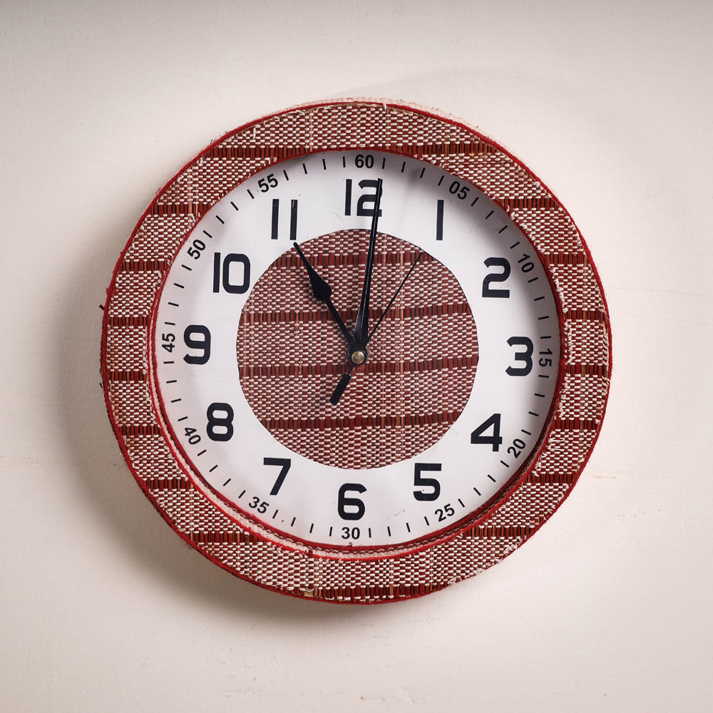  Handcrafted Madur Grass Wall Clock of Midnapur 