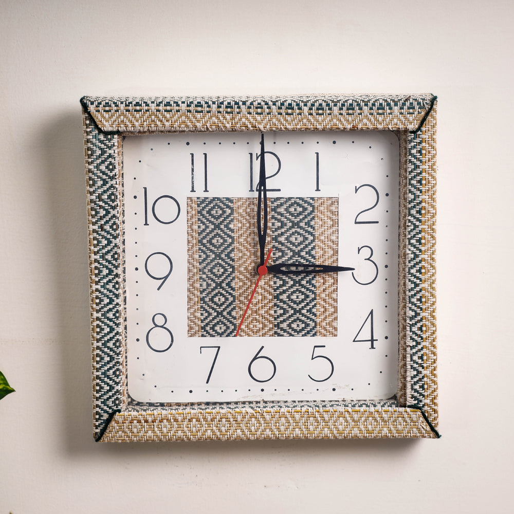  Handcrafted Madur Grass Wall Clock of Midnapur 