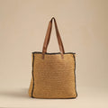 Handcrafted multipurpose raffia shoulder bag 01