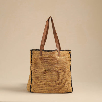 Handcrafted multipurpose raffia shoulder bag 01