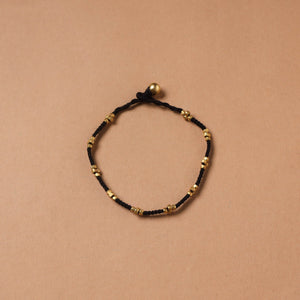 Handcrafted odisha dokra beads threadwork tribal anklet 14