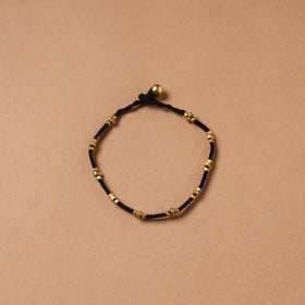 Handcrafted odisha dokra beads threadwork tribal anklet 14