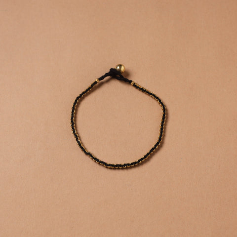 Handcrafted odisha dokra beads threadwork tribal anklet 16