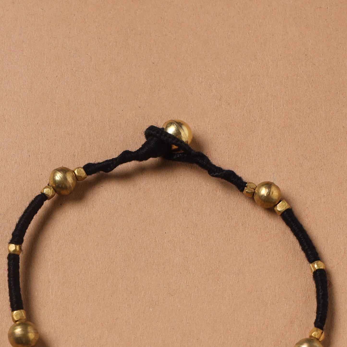 Handcrafted odisha dokra beads threadwork tribal anklet 18