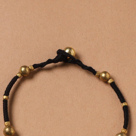 Handcrafted odisha dokra beads threadwork tribal anklet 18