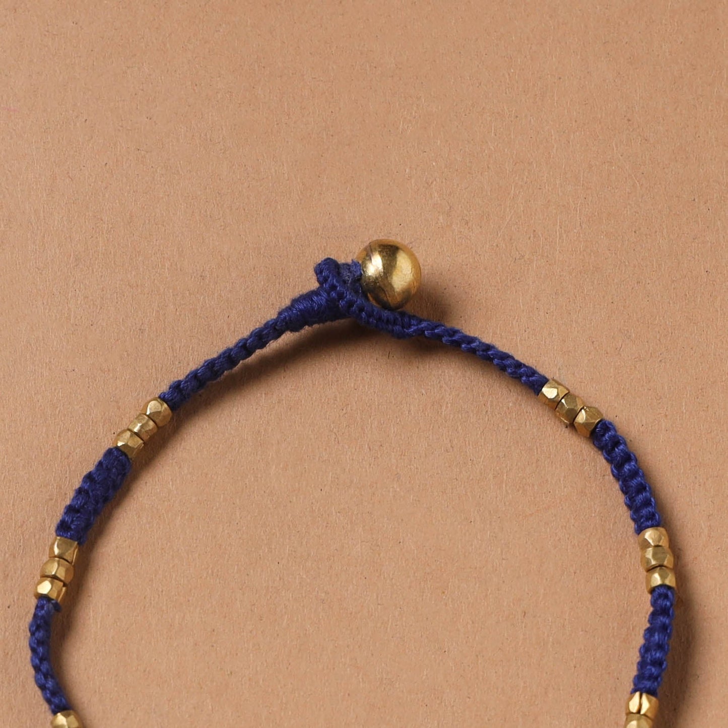 Handcrafted odisha dokra beads threadwork tribal anklet 23