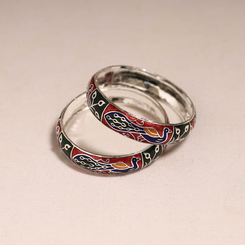 Handcrafted paka meenakari bangles (set of 2) 270