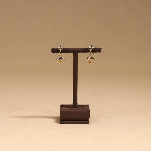 Handcrafted paka meenakari earrings 133