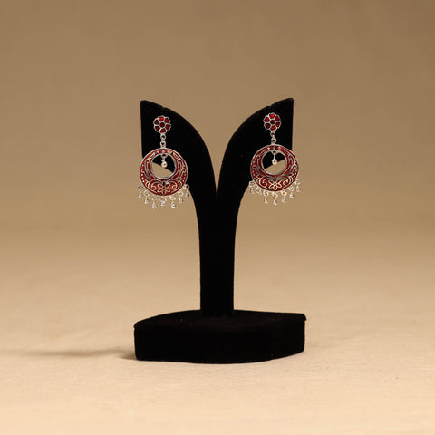 Handcrafted paka meenakari earrings 137