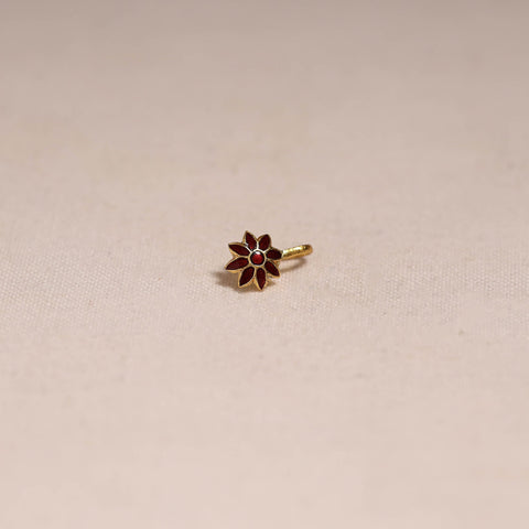 Handcrafted paka meenakari nosepin 164