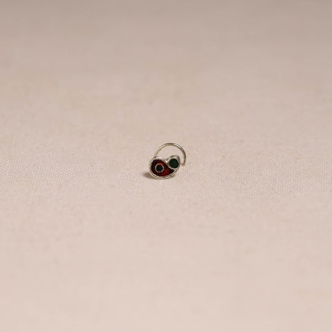 Handcrafted paka meenakari nosepin 167