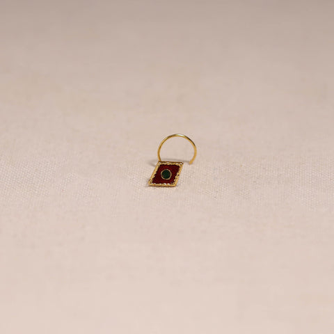 Handcrafted paka meenakari nosepin 183