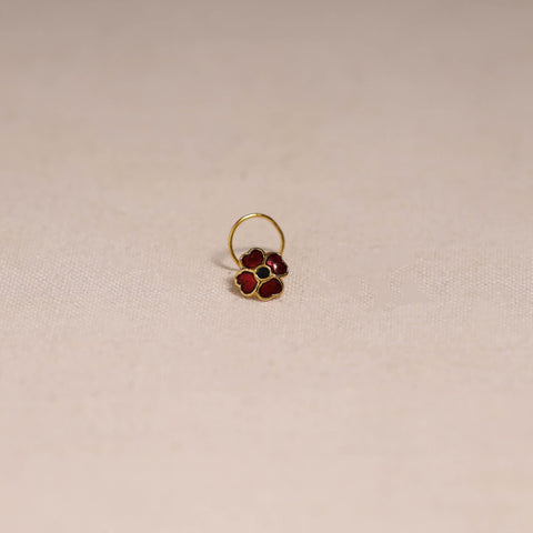 Handcrafted paka meenakari nosepin 188