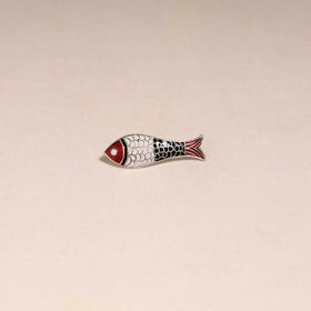 Handcrafted paka meenakari saree pin 221