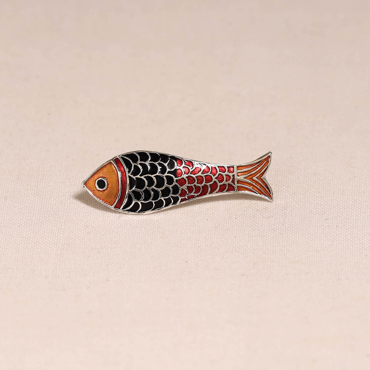 Handcrafted paka meenakari saree pin 224