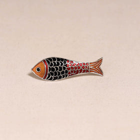 Handcrafted paka meenakari saree pin 224