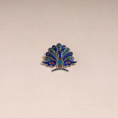 Handcrafted paka meenakari saree pin 227