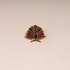 Handcrafted paka meenakari saree pin 228