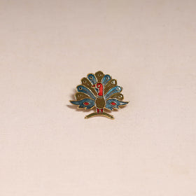 Handcrafted paka meenakari saree pin 230