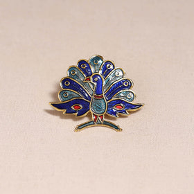 Handcrafted paka meenakari saree pin 231