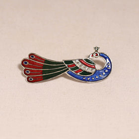 Handcrafted paka meenakari saree pin 233