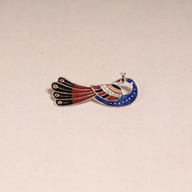 Handcrafted paka meenakari saree pin 234