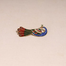 Handcrafted paka meenakari saree pin 235