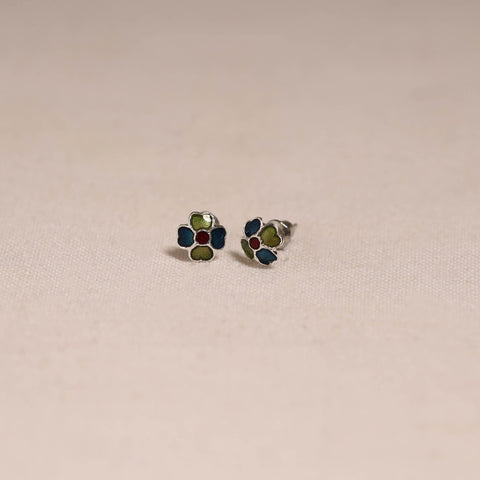 Handcrafted paka meenakari stud earrings 21