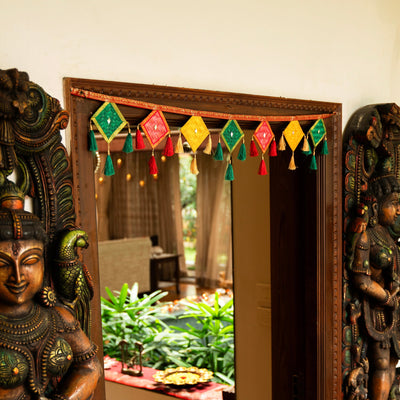 Handcrafted patang bamboo hanging for decor