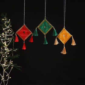Handcrafted patang bamboo hanging for decor (set of 3) 32