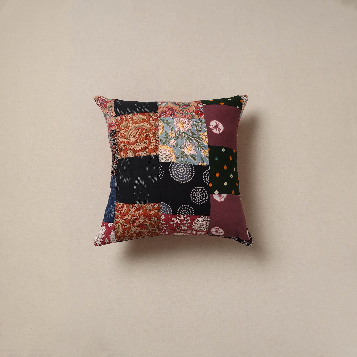 Handcrafted patchwork cushion cover 01